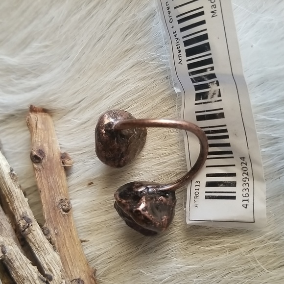Raw Crystal Copper Ring - Picture 15 of 15